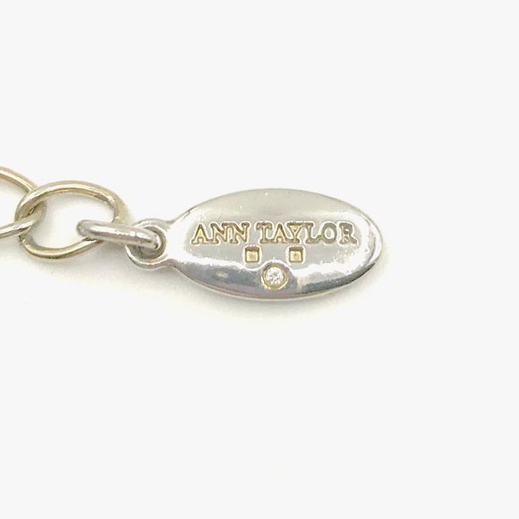 Vintage Ann Taylor Rhinestone Flower Necklace - Picture 10 of 10